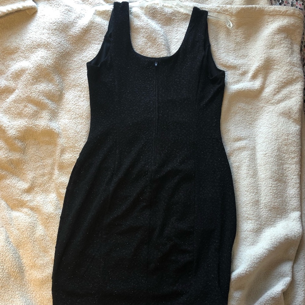 Crystal Doll Black Stretchy Sparkle Dress NWOT** - Picture 2 of 5